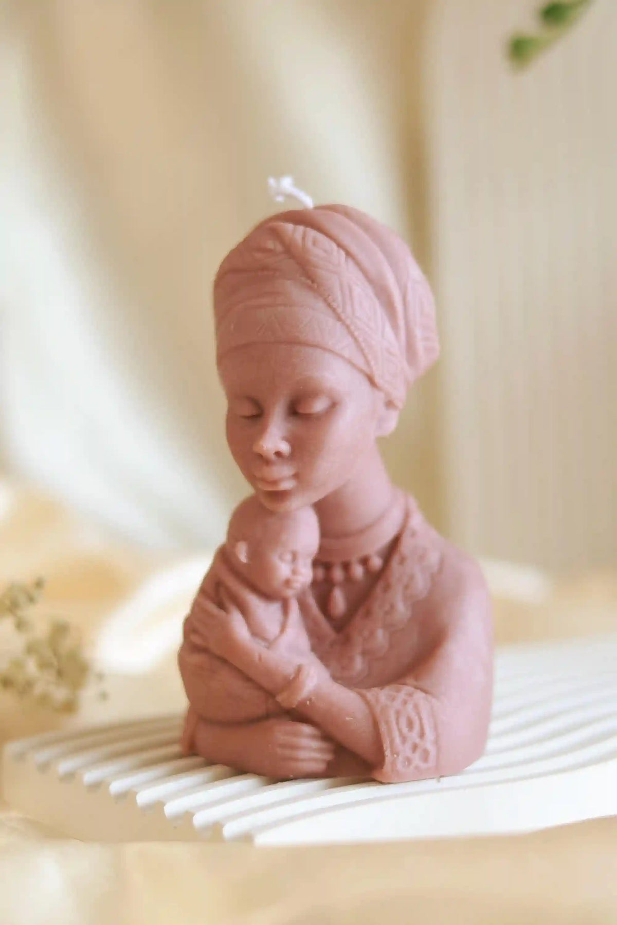 Afro Mother Candle 6x2.75 inches