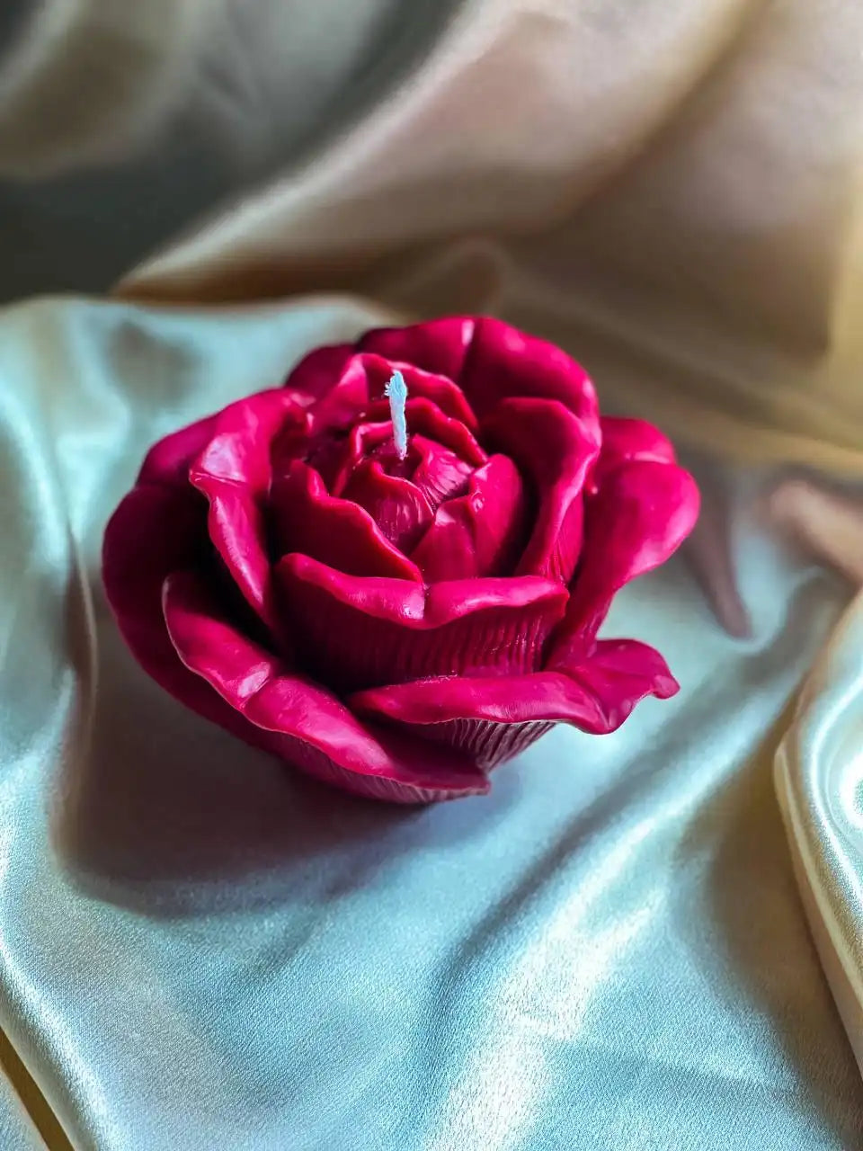 Huge Rose Blossom Candle 4x6 inches