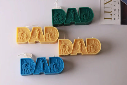 DAD Letter Candle 1.5x4.5 inches