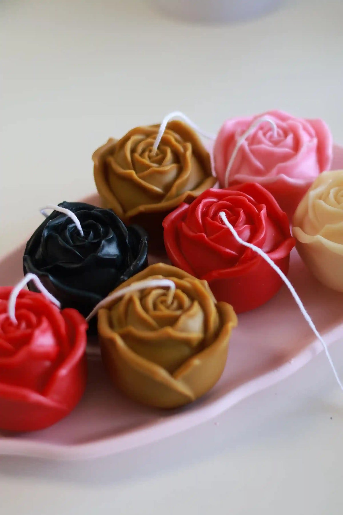 Rose Shaped Candle 2x2.5 inches