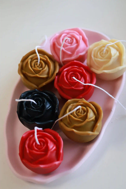 Rose Shaped Candle 2x2.5 inches