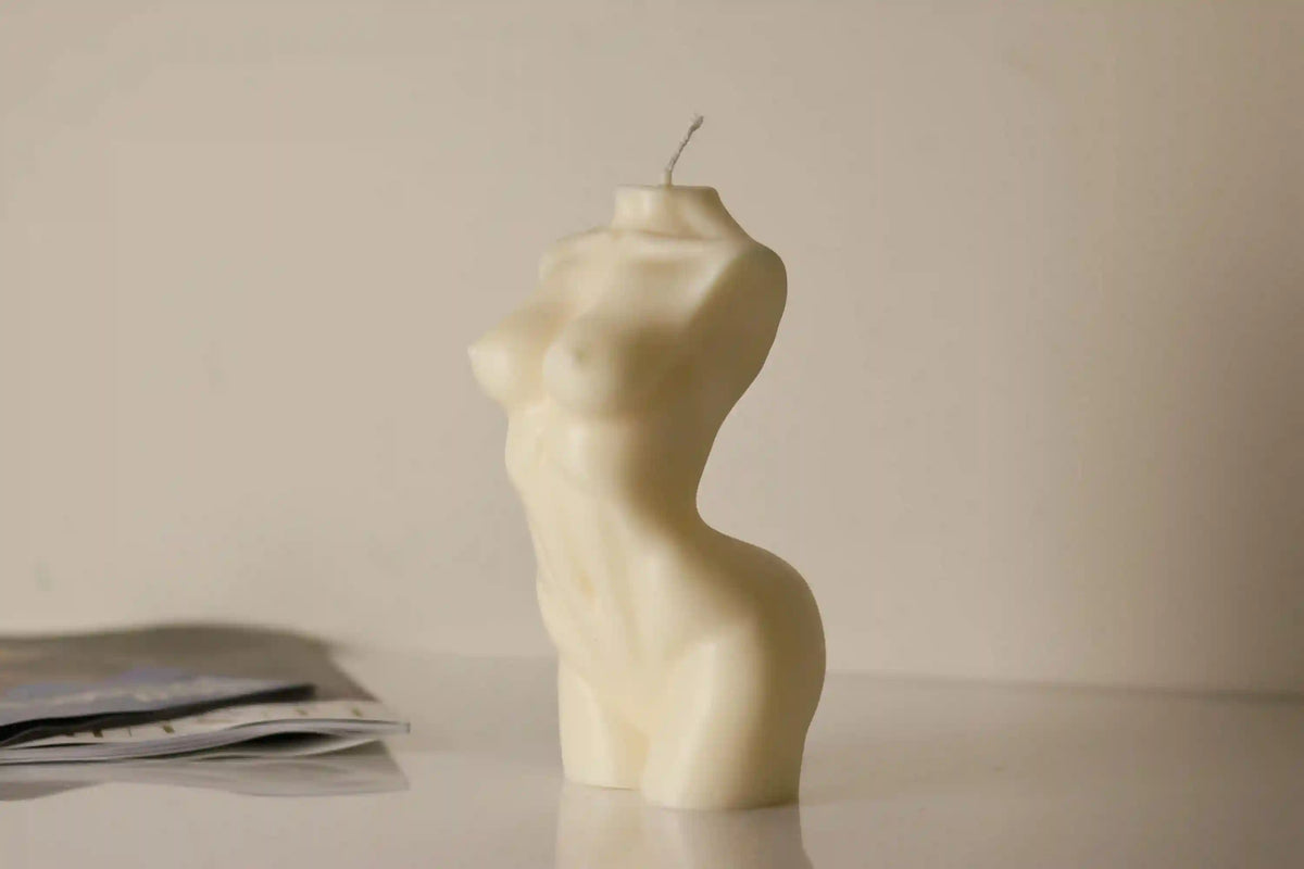 Large Woman's Figure Candle 8x4.5 inches