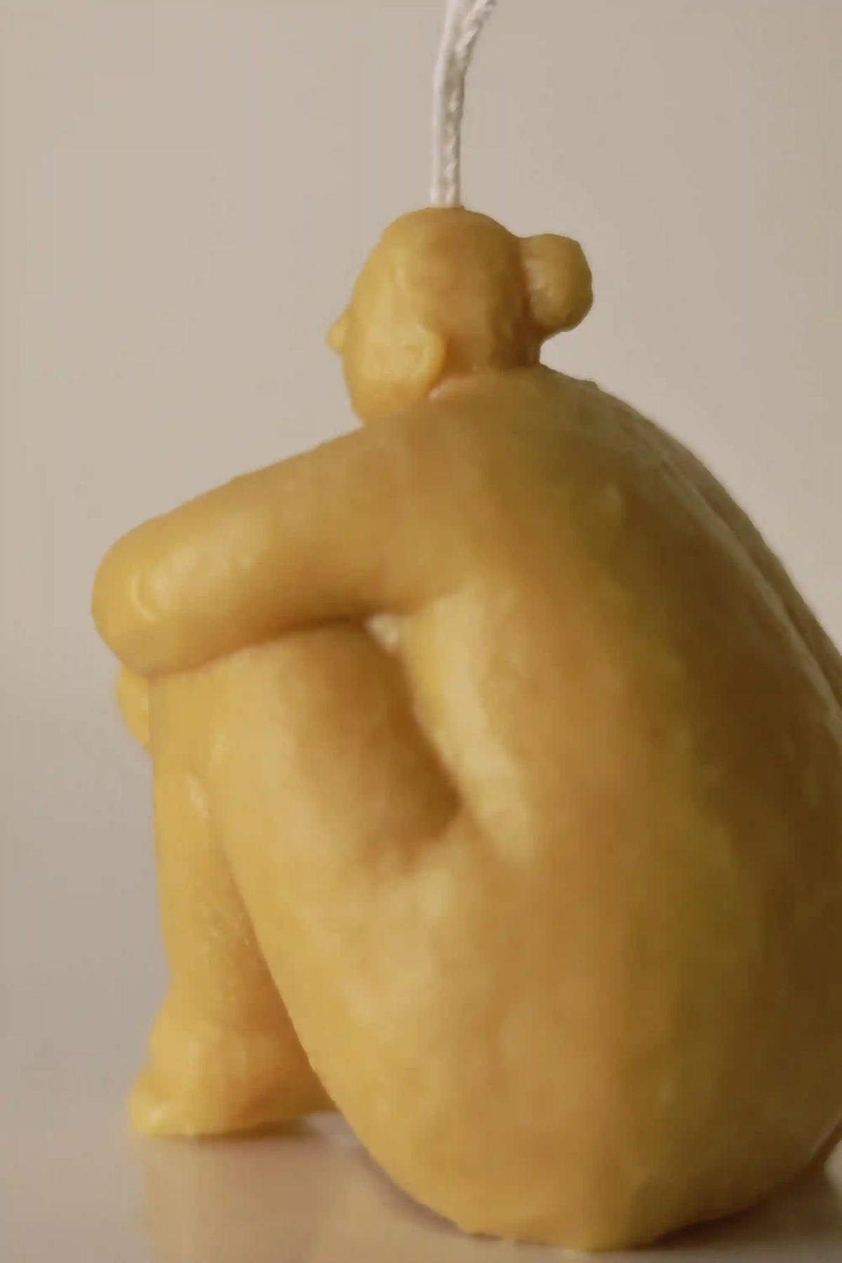 Small Sitting Lady Candle 3.5x2.5 inches