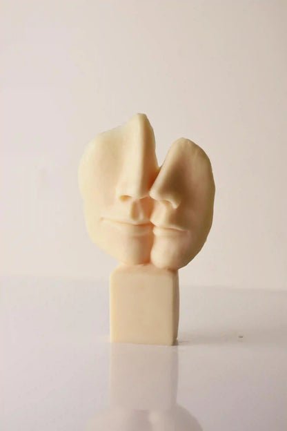 Abstract Face Candle 7x4 inches