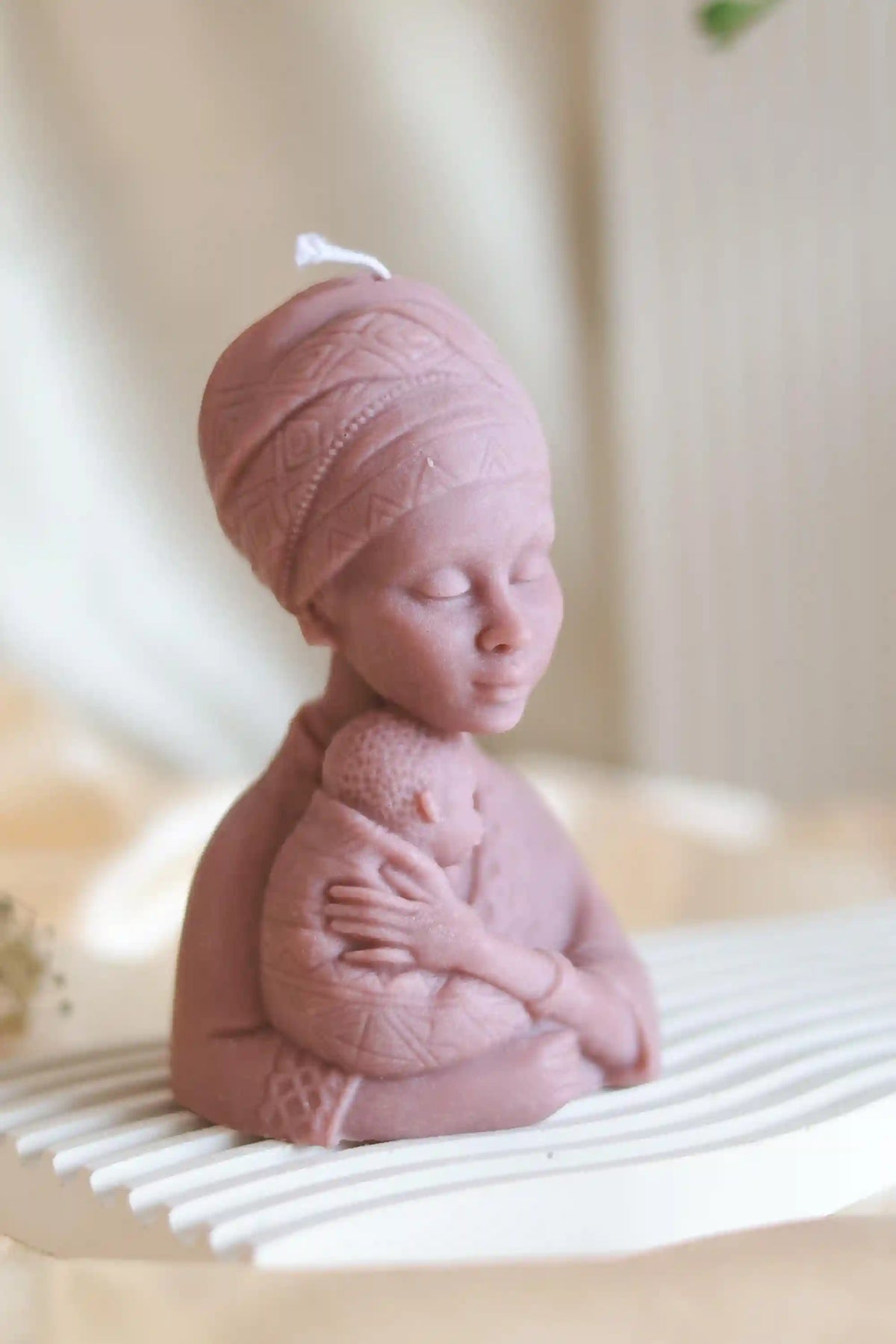 Afro Mother Candle 6x2.75 inches