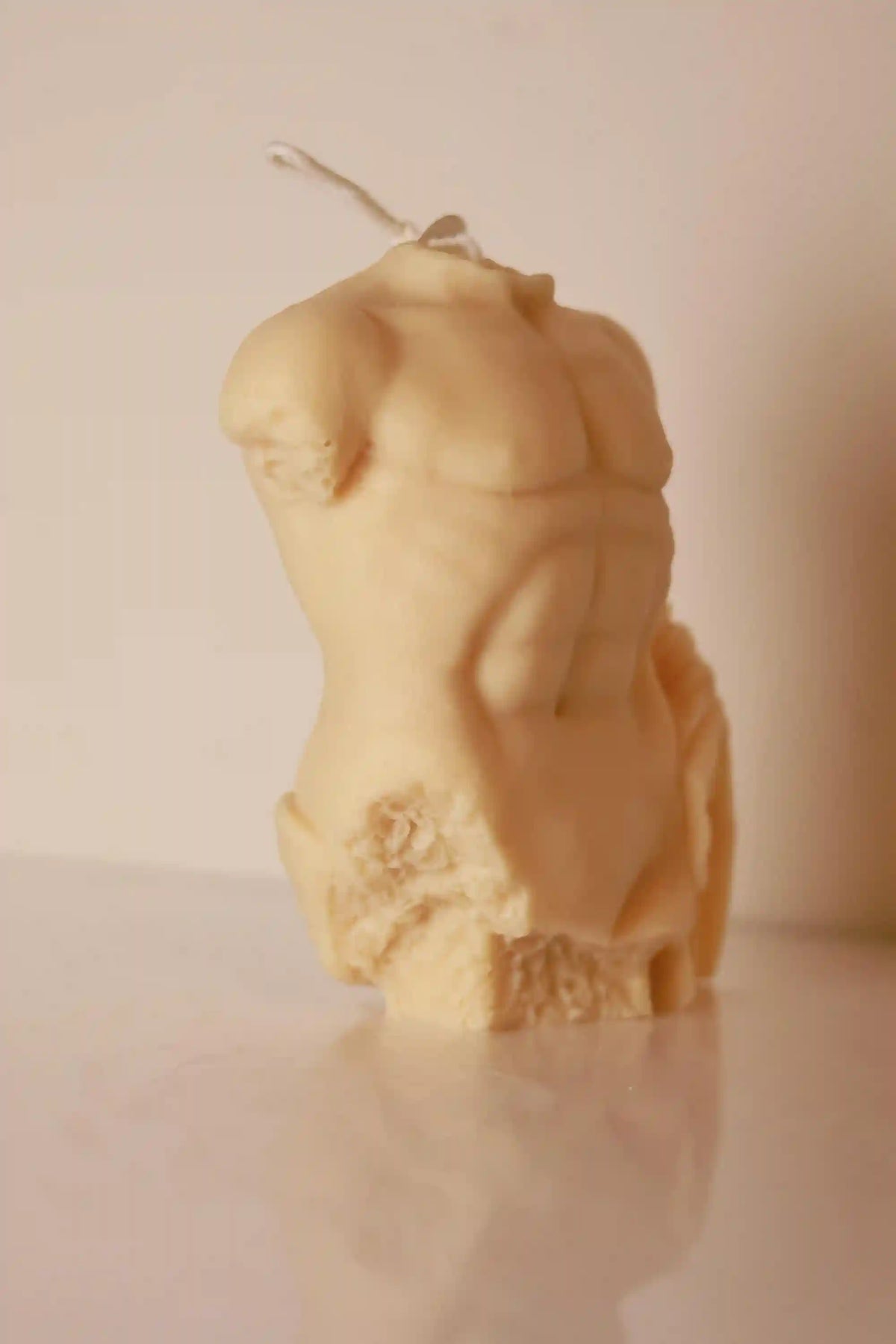 Huge Male Body Candle 7.5x8 inches