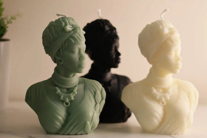 Afro Lady Candle 6.5x4.5 inches