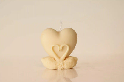 Swan Candle 3x2.75 inches
