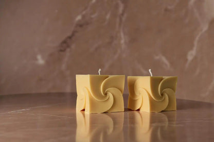 Windmill Square Cube Candle 4x4 inches