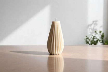 Geometric Line Candle 5x2 inches