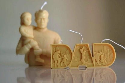 DAD Letter Candle 1.5x4.5 inches