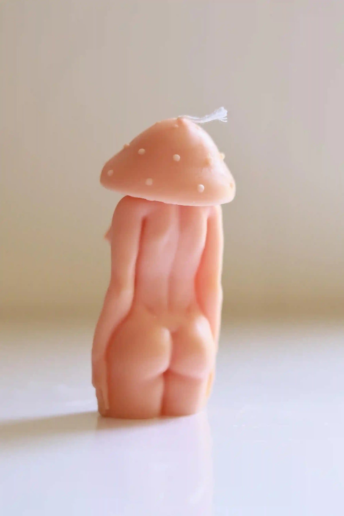 Mushroom Lady Candle 4.5x2 inches