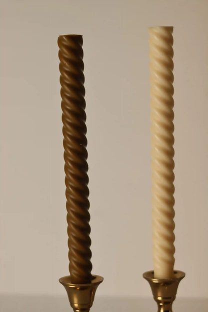 Swirl Taper Candle 10x3/4 inches