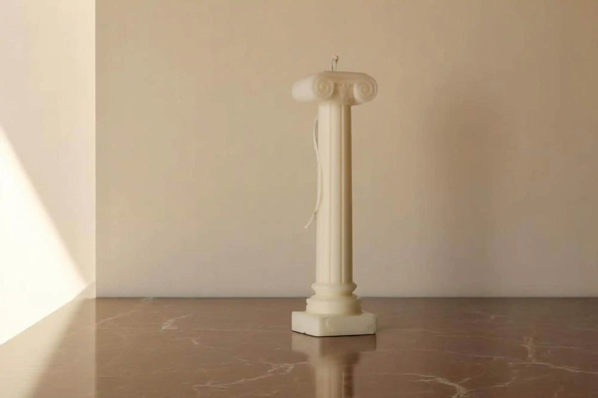 Greek Column Pillar Candle 8.5x2.5 inches