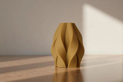 Ribbed Spiral Candle 5x3.5 inches