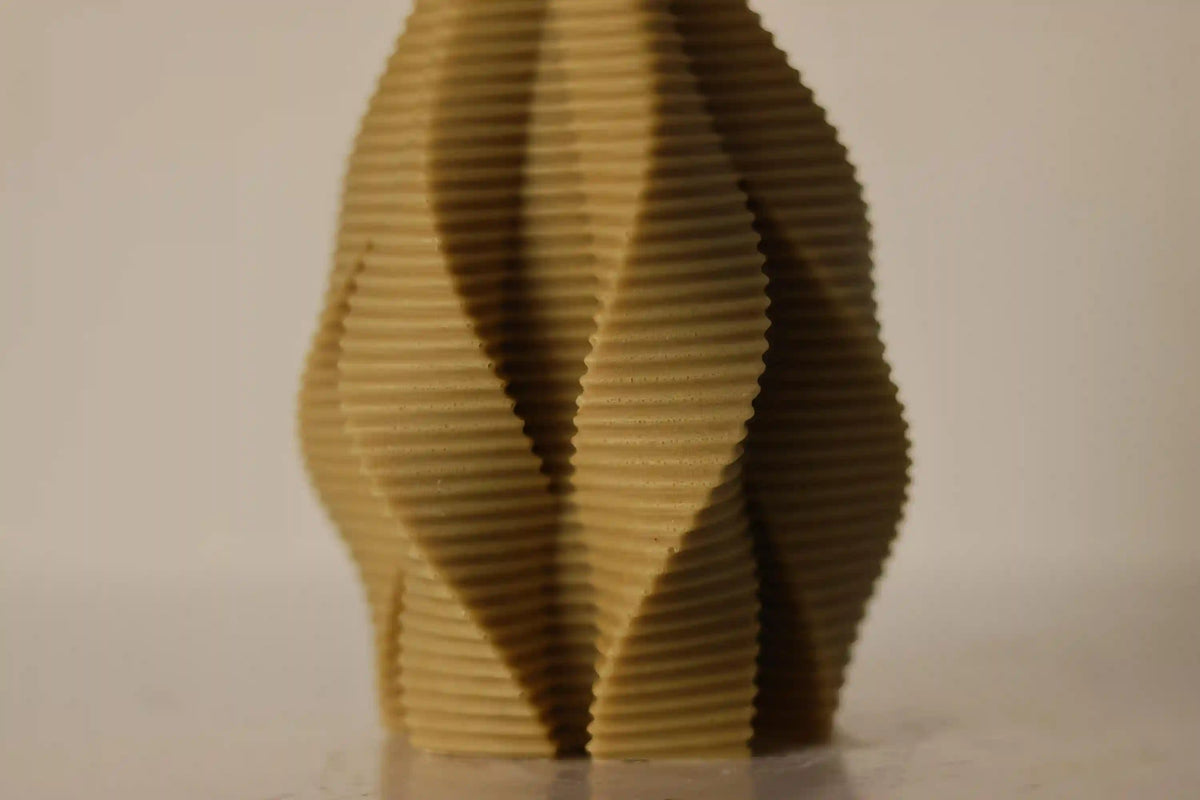 Ribbed Spiral Candle 5x3.5 inches