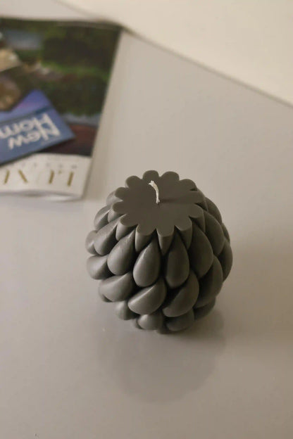 Huge Geometric Twirling Swirl Candle 5x4.5 inches