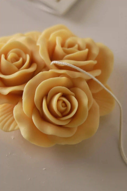 Trio Rose Candle 2x5.5 inches