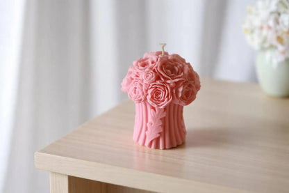 Peony Bouquet Candle 5.5x4 inches