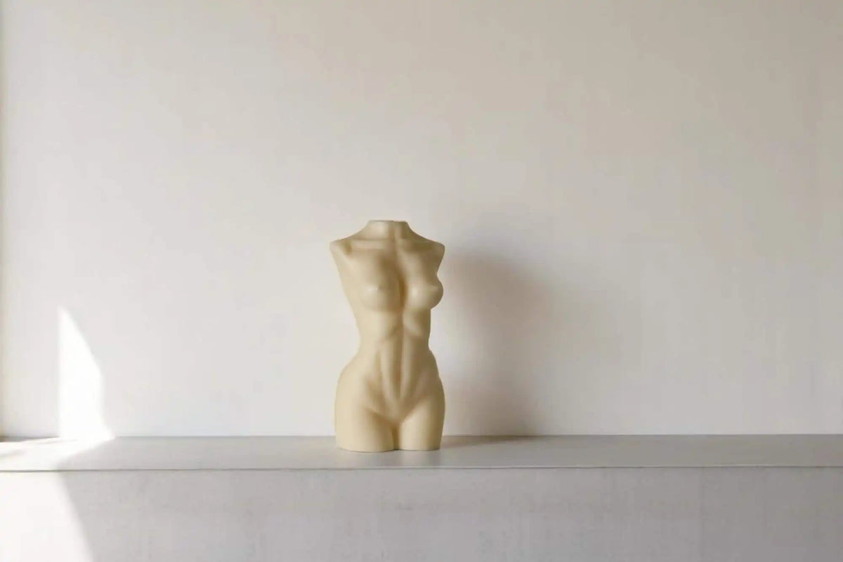 Large Woman's Figure Candle 8x4.5 inches