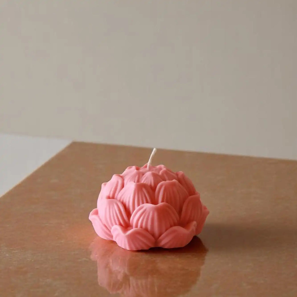 Lotus Blossom Candle 3x4.5 inches