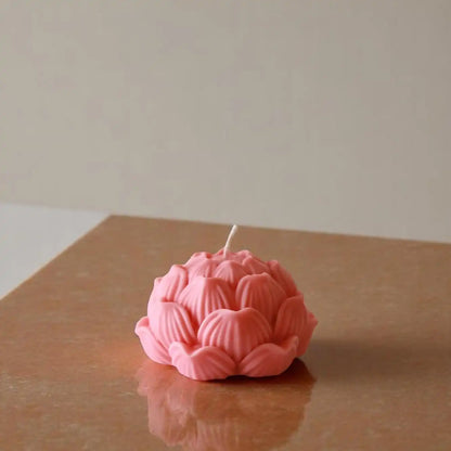 Lotus Blossom Candle 3x4.5 inches