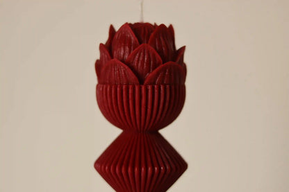 Lotus Pillar Candle 7x3 inches