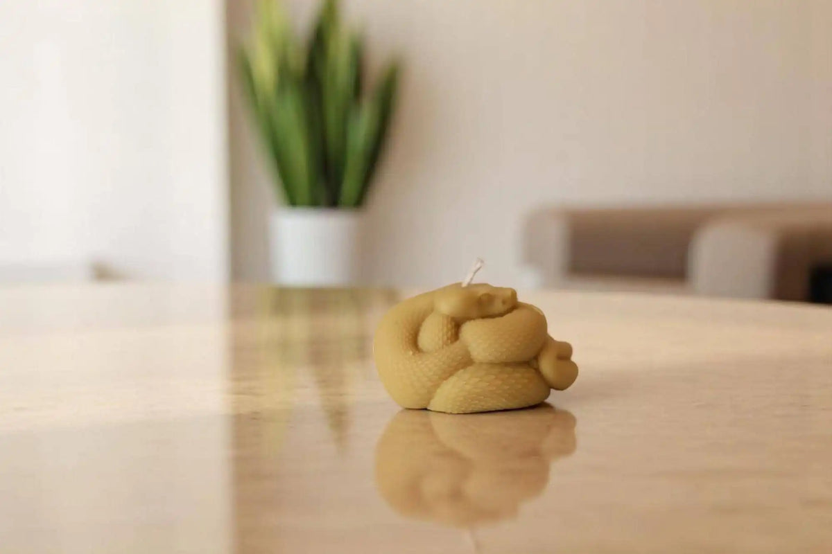 Tiny Snake Candle 1.5x3 inches