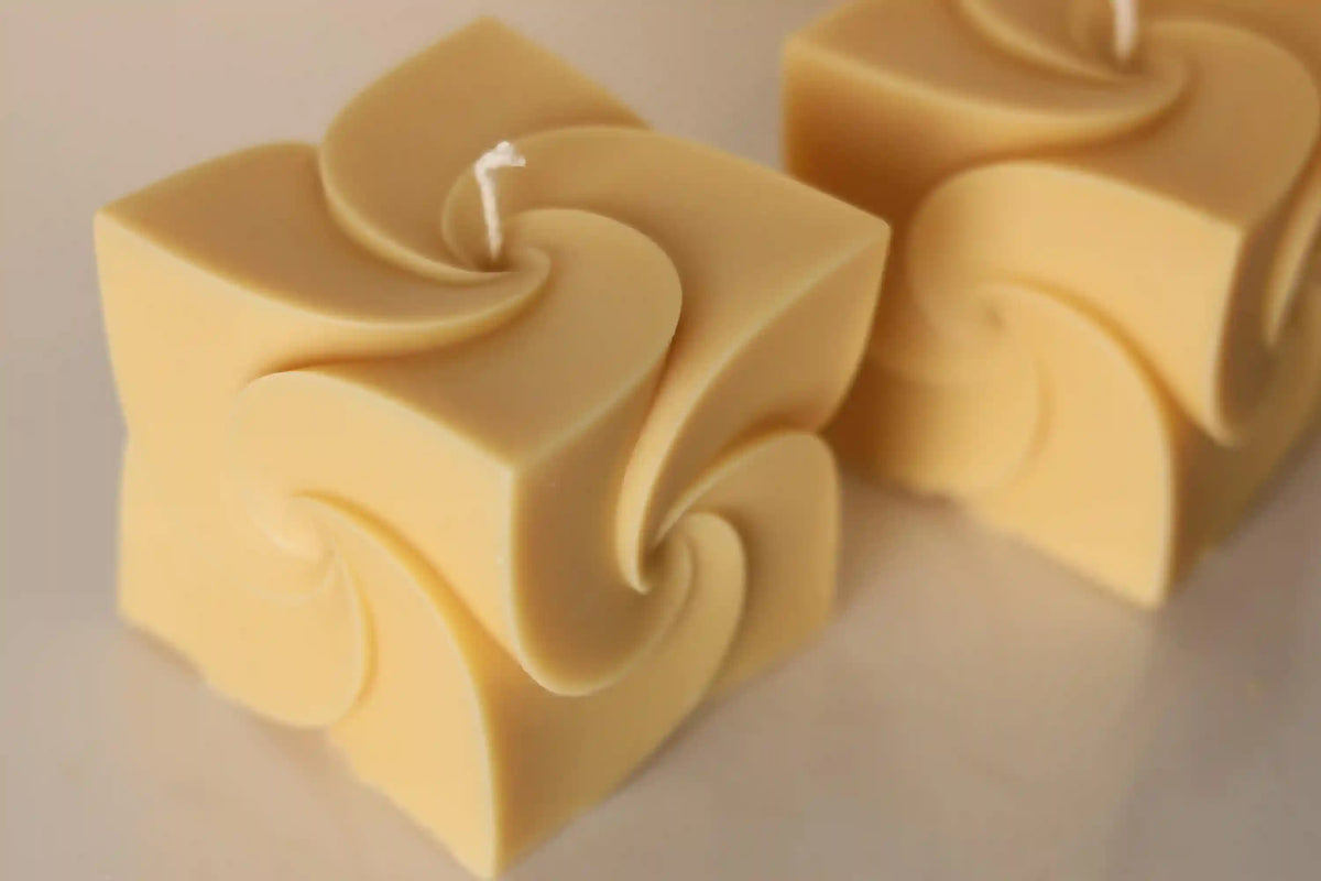 Windmill Square Cube Candle 4x4 inches