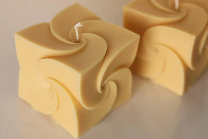 Windmill Square Cube Candle 4x4 inches
