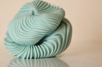 Large Knot Swirl Candle 5x4.5 inches