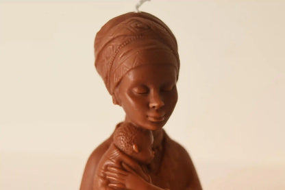 Afro Mother Candle 6x2.75 inches