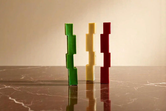 Unique Design Pillar Candle 9x1.25 inches