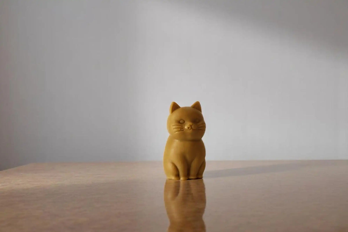 Small Cat Candle 3.25x1.75 inches