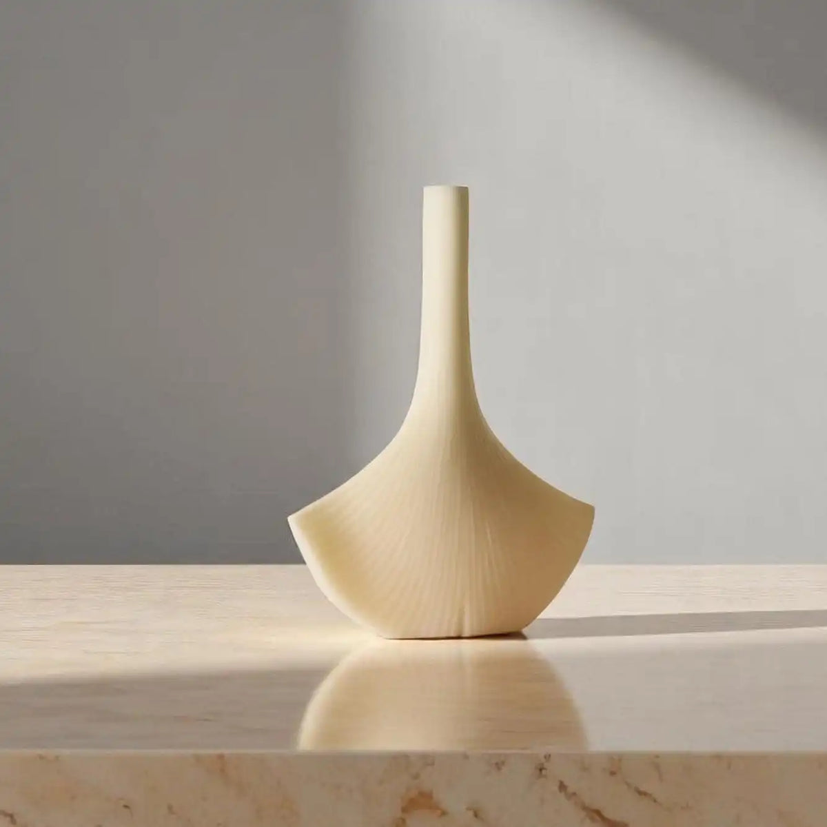 Ginkgo Leaf Candle 8.25x6 inches