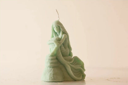 Sitting Mermaid Candle 5x3.5 inches