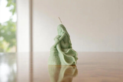 Sitting Mermaid Candle 5x3.5 inches