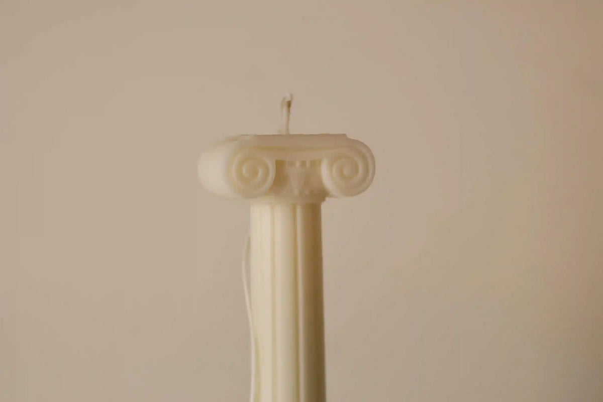 Greek Column Pillar Candle 8.5x2.5 inches