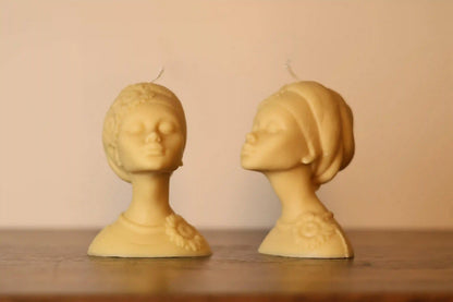 Afro Lady Bust Candle 5x4.5 inches
