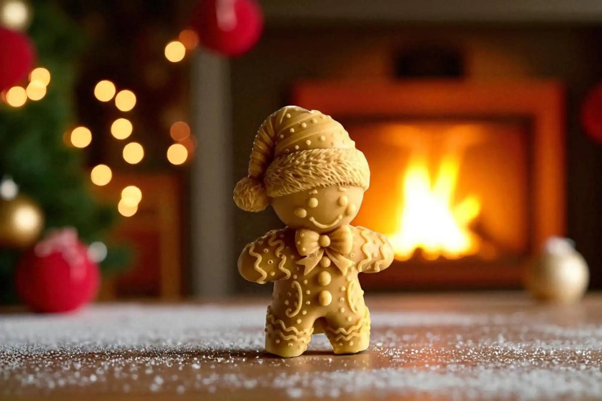 Gingerbread Man Candle 6x3.5 inches