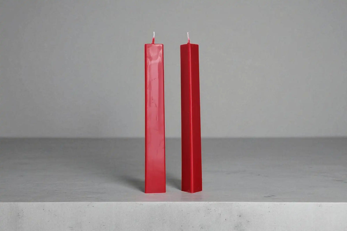 Modern Geometric Taper Candle 8.5x1.25 inches