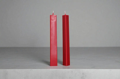 Modern Geometric Taper Candle 8.5x1.25 inches