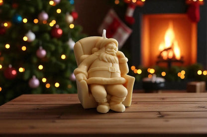 Sitting Santa Candle 4x2.5 inches