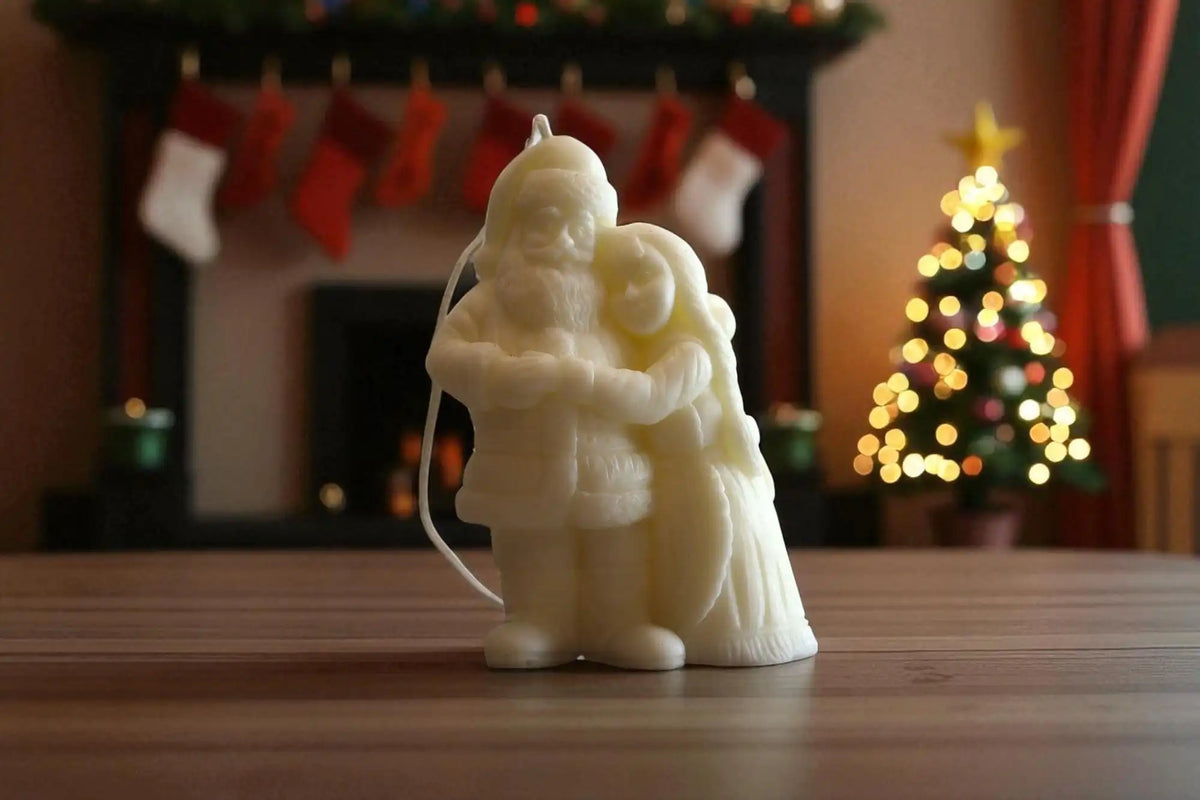 Mr. & Mrs. Santa Candle 6x3.5 inches