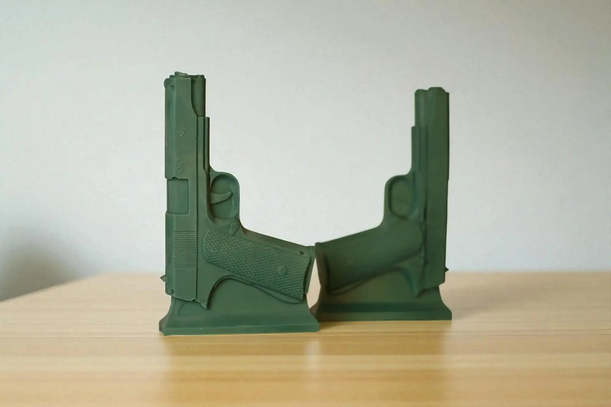 Gun Candle 7x4.5 inches