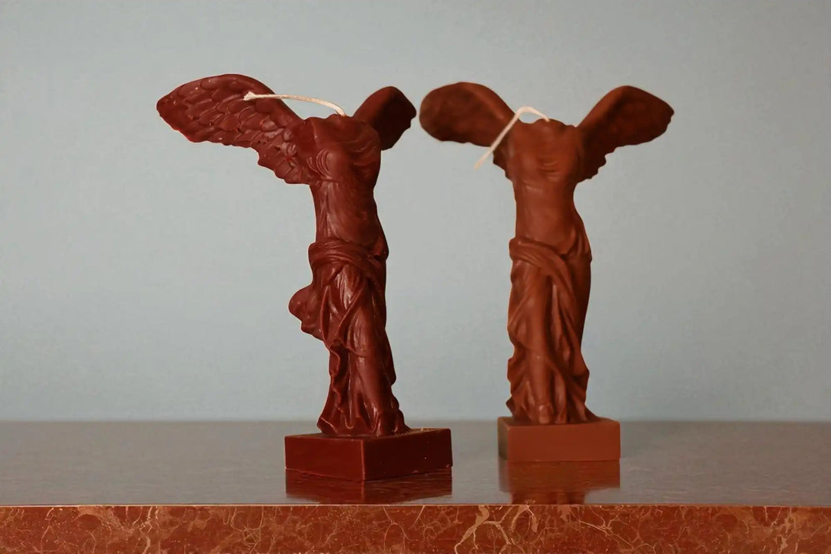 Winged Victory Candle 7x2 inches