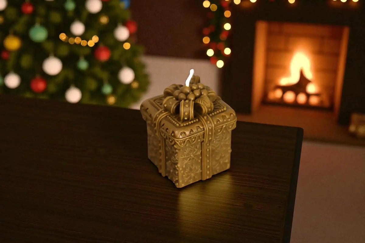 Christmas Gift Candle 4x2.75 inches