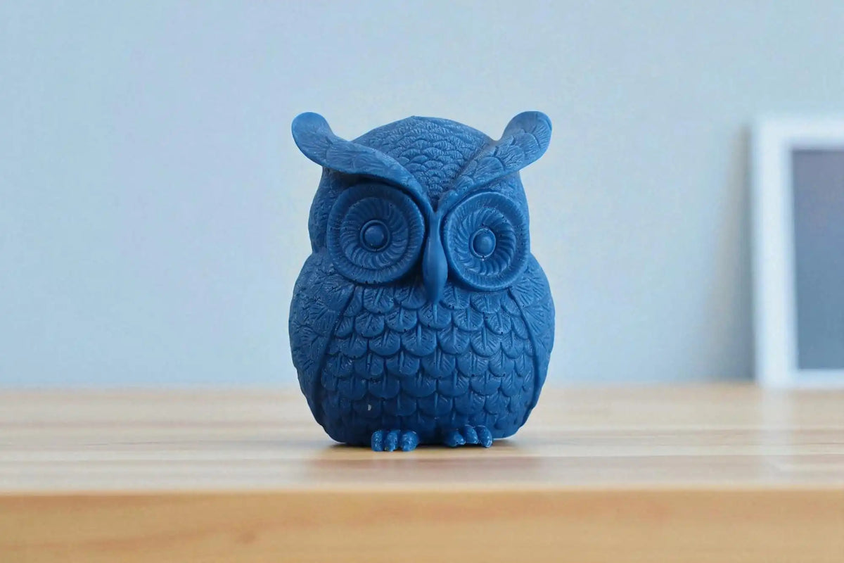 Large Owl Candle 4.5x4 inches