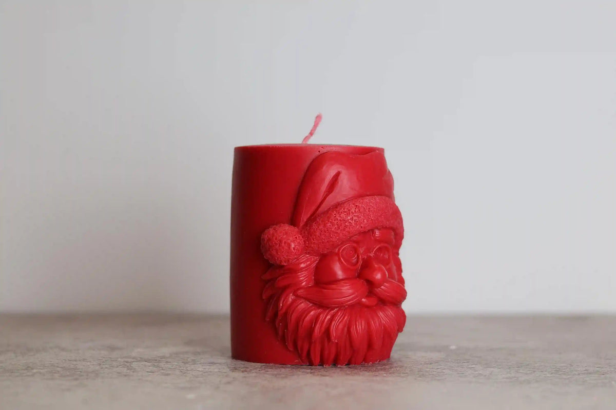 Pillar Santa Candle 4.5x3 inches