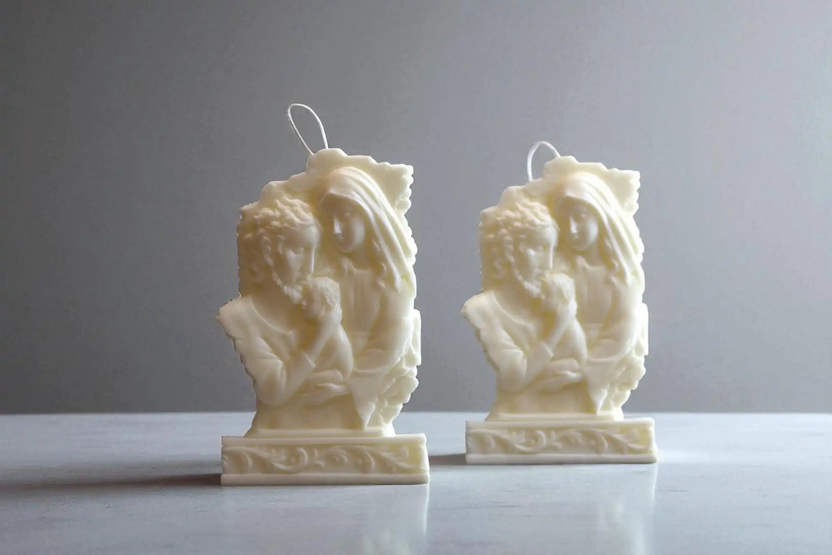 Holy Family Candle 8x5 inches